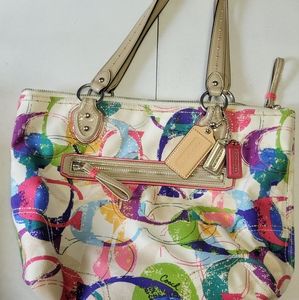Multicolor Coach Purse